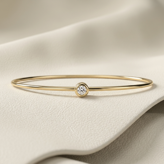 Round Diamond Bezel Set Bangle Front View Design
Minimal Bezel Round Diamond Bangle Gold Finish
Round Cut Diamond Bangle With Secure Bezel Setting
Elegant Round Diamond Bezel Bangle Fine Jewelry
Solitaire Round Diamond Bangle Modern Design Style
Lab Grown Round Diamond Bezel Bangle Showcase
Classic Round Diamond Bangle With Circular Bezel
Premium Round Diamond Bezel Bracelet Product View
Delicate Round Diamond Bangle Gold Jewelry Design
Simple Round Diamond Bezel Set Bangle Collection