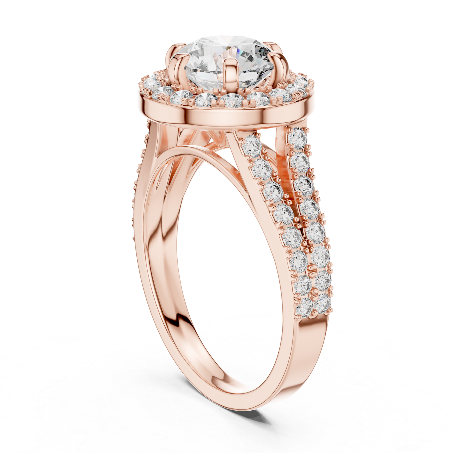 Round diamond double halo ring side angle view
Rose gold round diamond double halo ring
Side angle round brilliant diamond halo ring
Rose gold split shank diamond engagement ring
Round diamond halo ring with split band
Lab grown round diamond double halo ring
Milgrain double halo round diamond ring
Rose gold halo ring with split shank
Classic round diamond halo engagement ring
Round diamond side angle ring rose gold