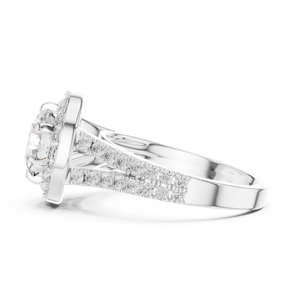 Round diamond double halo ring side profile view
White gold round diamond double halo ring
Side view round brilliant diamond halo ring
White gold split shank diamond engagement ring
Round diamond halo ring with split band
Lab grown round diamond double halo ring
Milgrain double halo round diamond ring
White gold halo ring with split shank
Classic round diamond halo engagement ring
Round diamond side view ring white gold