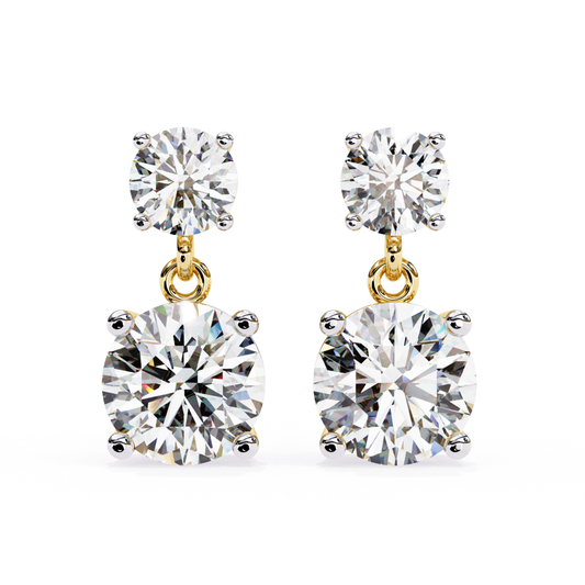 Round Diamond Drop Earrings Yellow Gold Design
Yellow Gold Round Diamond Drop Earrings
Round Diamond Earrings With Prong Setting
Double Round Diamond Drop Earrings Design
Classic Round Diamond Earrings Style
Front View Diamond Drop Earrings Design
Polished Yellow Gold Diamond Earrings
Round Diamond Dangle Earrings Design
Fine Diamond Drop Earrings Yellow Gold
Elegant Round Diamond Earrings Style