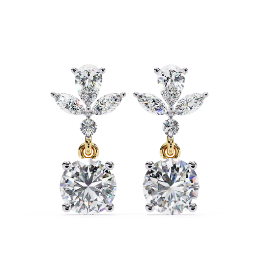 Round Diamond Floral Drop Earrings In Yellow Gold
Yellow Gold Round Diamond Dangle Earrings
Floral Diamond Drop Earrings Yellow Gold
Round Cut Diamond Earrings With Floral Design
Luxury Yellow Gold Diamond Drop Earrings
Elegant Floral Diamond Dangle Earrings
Yellow Gold Diamond Earrings Front View
Round Diamond Drop Earrings With Leaf Motif
Classic Yellow Gold Floral Diamond Earrings
Sparkling Round Diamond Drop Earrings Gold