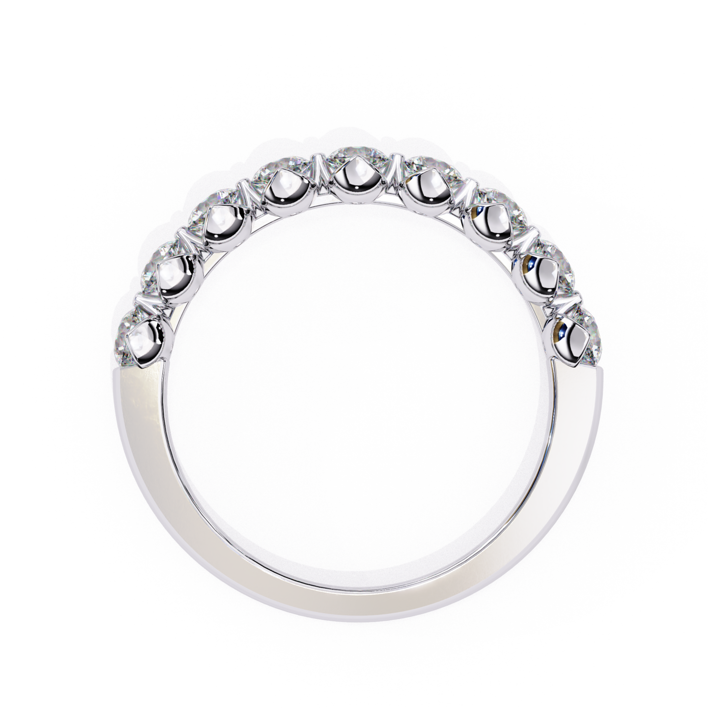 Round Diamond Half Eternity Ring White Gold Back View
White Gold Round Diamond Anniversary Ring Back View
Shared Prong Round Diamond Ring White Gold Back View
Round Cut Diamond Wedding Band White Gold Back View
White Gold Stackable Round Diamond Ring Back View
Classic Round Diamond Band White Gold Back View
White Gold Bridal Diamond Ring Back View
Modern Round Diamond Band White Gold Back View
White Gold Fine Diamond Ring Back View
Elegant Round Diamond Band White Gold Back View