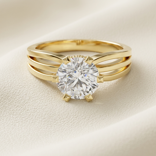 Round diamond solitaire gold ring
Yellow gold diamond solitaire ring
Classic gold engagement ring
Round diamond gold band
Elegant solitaire diamond ring
Gold ring with round diamond
Four prong diamond ring
Modern gold solitaire ring
Luxury diamond gold ring
Minimalist diamond engagement ring