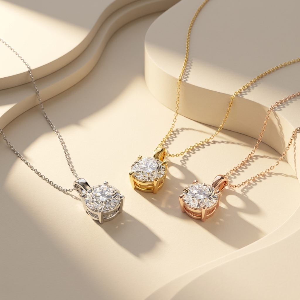 Round Diamond Solitaire Pendant Necklace Gold Design
Three Gold Color Diamond Pendant Necklace Style
Round Brilliant Diamond Necklace Prong Setting
Diamond Solitaire Pendant Chain Collection Design
Yellow White Rose Gold Diamond Necklace
Round Center Diamond Pendant Modern Style
Gold Diamond Pendant Necklace Classic Setting
Round Diamond Necklace Three Tone Design
Solitaire Diamond Pendant Chain Gold Finish
Diamond Pendant Necklace Four Prong Setting