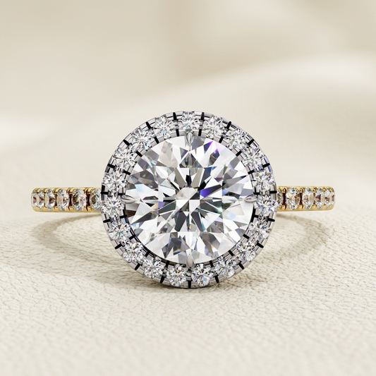 Elegant Round Halo Diamond Ring In Yellow Gold With Pavé Diamonds
Round Brilliant Halo Diamond Ring Featuring A Yellow Gold Shank
Luxury Round Cut Diamond Ring With A Sparkling Halo Setting
Timeless Round Halo Diamond Ring With A Pavé Diamond Band
Fine Jewelry Round Diamond Ring In A Two Tone Gold Setting
Brilliant Round Halo Diamond Ring Designed For Everyday Elegance
Classic Round Diamond Ring With Halo And Pavé Shoulders
Stunning Round Halo Diamond Ring With A Radiant Center Stone
Premium Round Brilliant