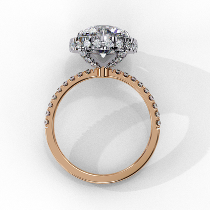 Rear View Of A Round Halo Diamond Ring In Rose Gold
Back Profile Of A Rose Gold Round Halo Diamond Ring
Rose Gold Round Halo Diamond Ring Rear Angle
Back View Of A Round Brilliant Halo Diamond Ring
Round Halo Diamond Ring Showing Rose Gold Shank
Elegant Rear Profile Of A Halo Diamond Ring
Rose Gold Halo Diamond Ring With Pavé Band Back View
Luxury Round Halo Diamond Ring Rear Design
Fine Jewelry Round Halo Ring From The Back
Round Halo Diamond Ring Featuring A Rose Gold Band Rear View
