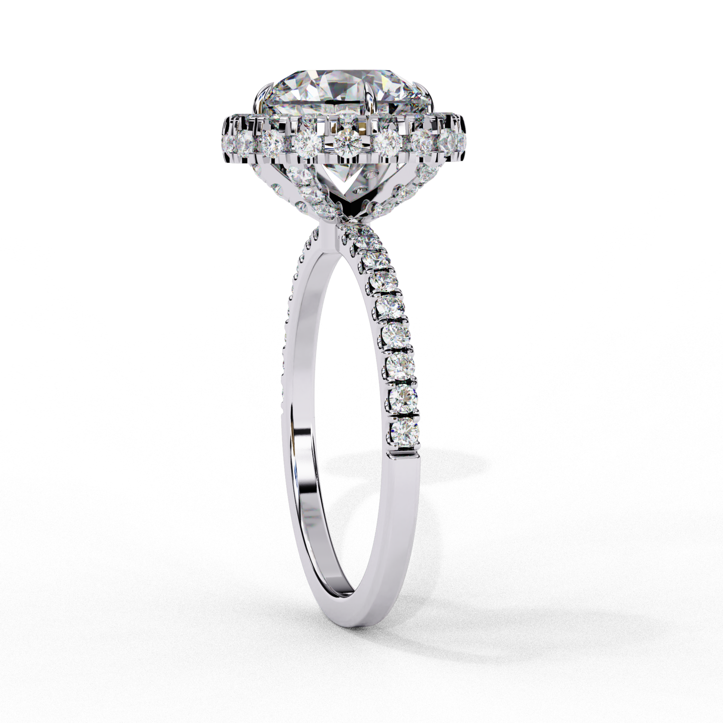 Side View Of A Round Halo Diamond Ring In White Gold
White Gold Round Halo Diamond Ring With Pavé Shank Side Profile
Elegant Side Profile Of A Round Brilliant Halo Diamond Ring
Luxury Round Halo Diamond Ring Showing Cathedral Setting
Fine Jewelry Round Halo Diamond Ring With Diamond Accent Shank
Side Angle Of A White Gold Round Halo Diamond Ring
Classic Round Halo Diamond Ring With Raised Basket Setting
Premium Round Brilliant Diamond Ring Side View In White Gold
Stunning Halo Diamond Ring Featuring A Pavé 