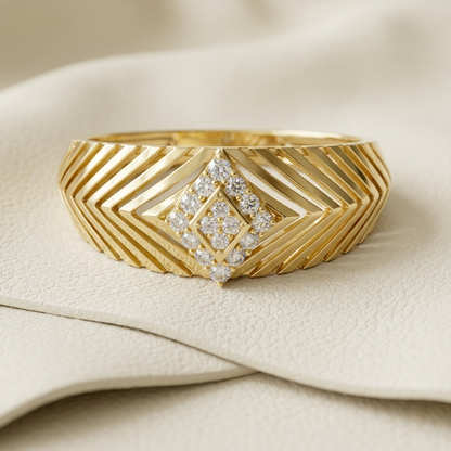 Round lab grown diamond chevron cluster band ring
Round diamond layered chevron statement ring
Modern round diamond geometric band ring
Wide band round diamond luxury ring
Round diamond stepped pattern designer ring
Contemporary round diamond architectural band
Bold round diamond layered fashion ring
IGI certified round diamond chevron design ring
Premium round diamond textured wide band
Men's round diamond geometric chevron ring