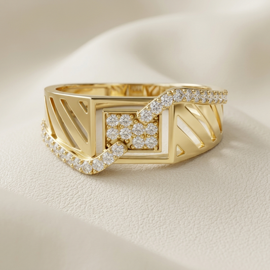 Round lab grown diamond offset ribbon band ring
Round diamond diagonal ribbon statement ring
Modern round diamond geometric band ring
Wide band round diamond offset cluster ring
Round diamond ribbon design fashion ring
Contemporary round diamond architectural band
Bold round diamond designer statement ring
IGI certified round diamond ribbon band
Premium round diamond luxury wide ring
Men's round diamond abstract geometric ring