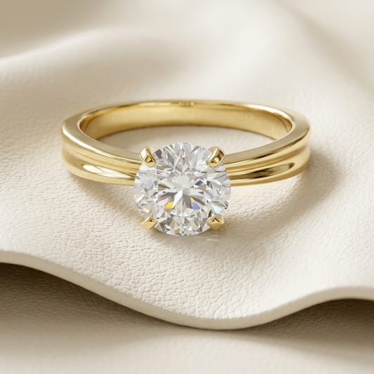 Round diamond solitaire ring
Yellow gold diamond ring
Round engagement ring
Gold solitaire ring
Classic diamond ring
Elegant gold ring
Round cut diamond ring
Minimalist engagement ring
Gold diamond engagement ring
Solitaire diamond ring