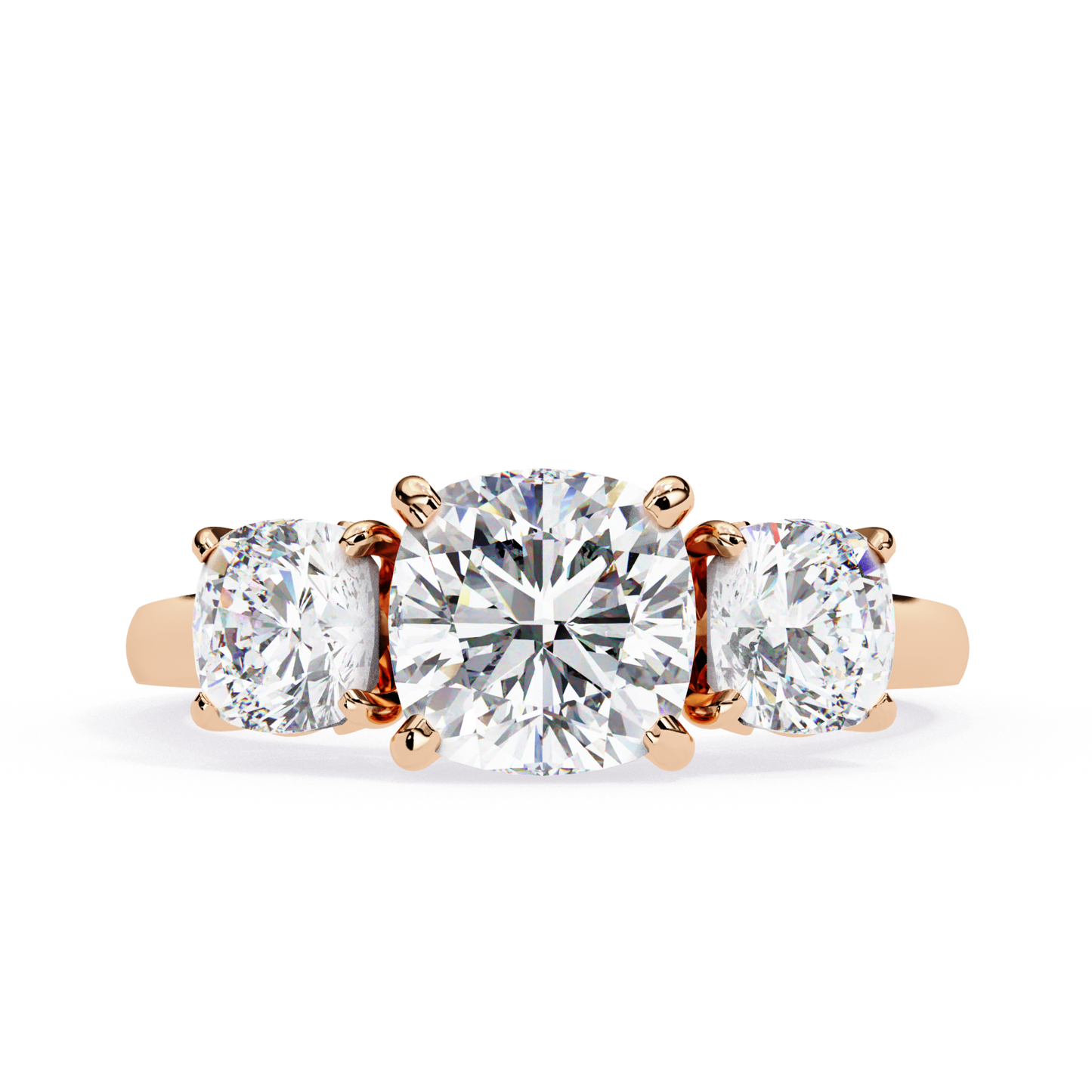 Round Three Stone Diamond Ring Rose Gold
Rose Gold Round Diamond Three Stone Ring
Three Stone Diamond Engagement Ring Design
Round Center Diamond Ring With Side Stones
Classic Round Diamond Three Stone Ring
Front View Three Stone Diamond Ring
Polished Rose Gold Diamond Ring Design
Round Diamond Ring With Prong Setting
Elegant Three Stone Diamond Ring Style
Fine Round Diamond Ring Rose Gold