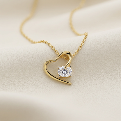 Open heart diamond pendant
Gold heart pendant necklace
Solitaire heart necklace
Modern heart diamond pendant
Gold diamond heart charm
Elegant heart necklace
Minimalist heart pendant
Round diamond heart necklace
Romantic gold pendant
Contemporary heart jewelry