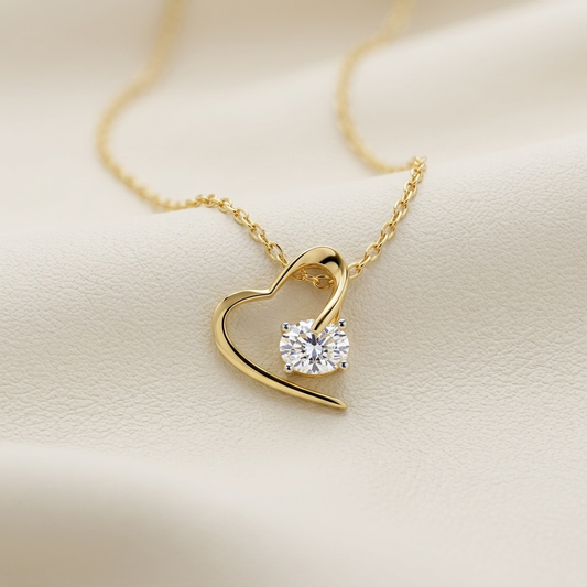 Open heart diamond pendant
Gold heart pendant necklace
Solitaire heart necklace
Modern heart diamond pendant
Gold diamond heart charm
Elegant heart necklace
Minimalist heart pendant
Round diamond heart necklace
Romantic gold pendant
Contemporary heart jewelry