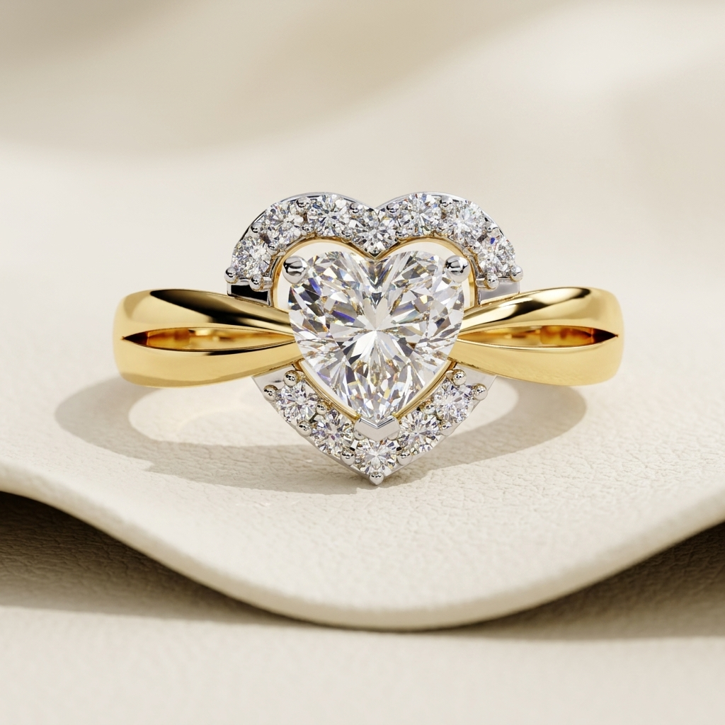 Yellow gold split shank heart halo diamond ring
Elegant heart shaped diamond ring with split shank band
Luxury yellow gold heart halo solitaire engagement ring
Fine jewelry heart cut diamond ring with pavé halo
Contemporary split shank heart diamond engagement ring
Premium heart shaped halo diamond ring in yellow gold
Designer split shank heart halo diamond ring close up
Romantic heart cut diamond ring with crossover split band
Stylish yellow gold heart halo engagement ring with brilliant diamonds
Modern sp