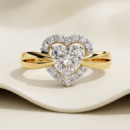 Yellow gold split shank heart halo diamond ring
Elegant heart shaped diamond ring with split shank band
Luxury yellow gold heart halo solitaire engagement ring
Fine jewelry heart cut diamond ring with pavé halo
Contemporary split shank heart diamond engagement ring
Premium heart shaped halo diamond ring in yellow gold
Designer split shank heart halo diamond ring close up
Romantic heart cut diamond ring with crossover split band
Stylish yellow gold heart halo engagement ring with brilliant diamonds
Modern sp