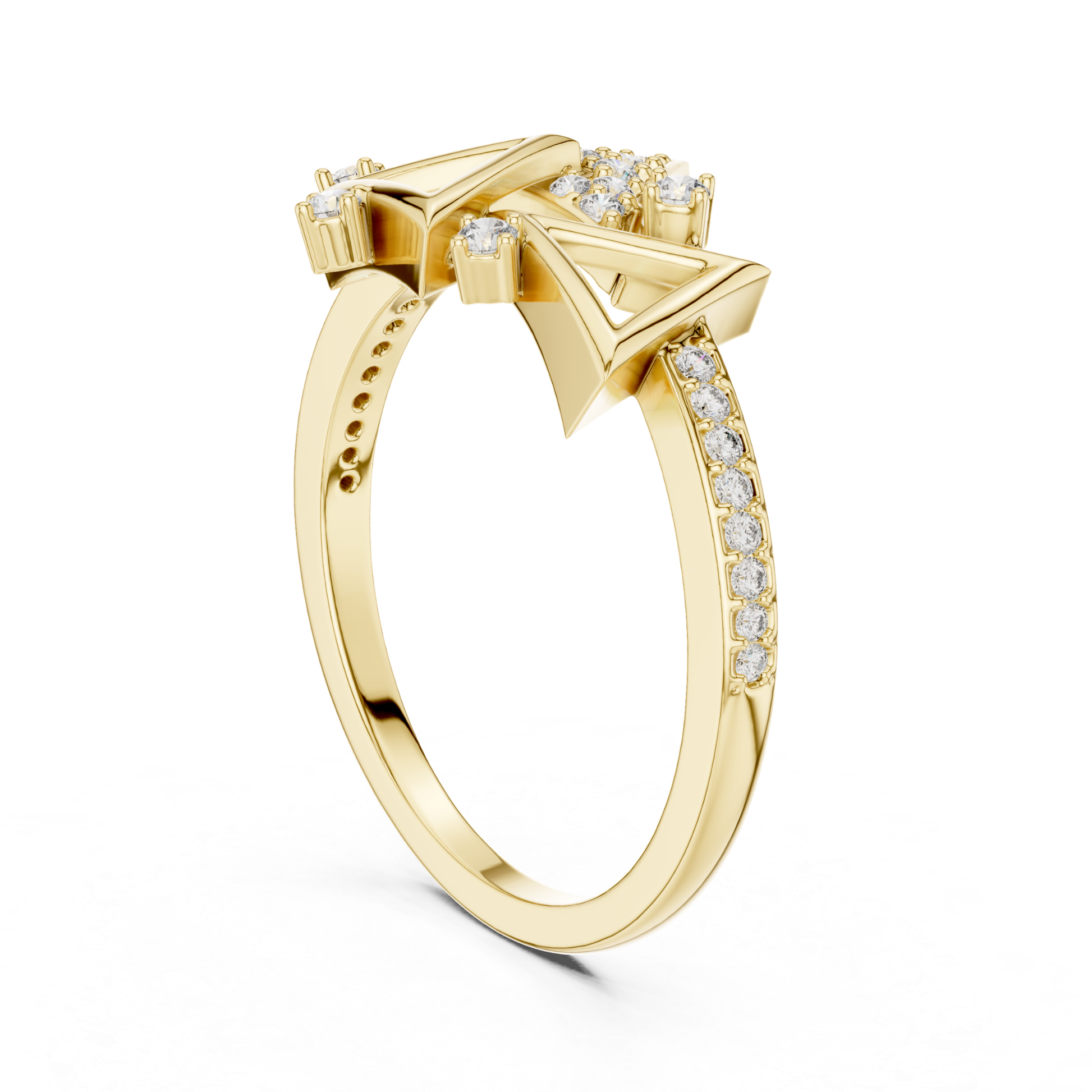 Yellow gold triangle diamond ring for women
Elegant yellow gold ring with round diamonds
Luxury geometric diamond ring in yellow gold
Womens yellow gold diamond fashion ring
Designer triangle diamond ring in yellow gold
Premium yellow gold ring with sparkling diamonds
Stylish geometric yellow gold diamond ring
Fine jewelry triangle ring with round diamonds
Glamorous yellow gold diamond statement ring
Yellow gold ring with modern triangle design