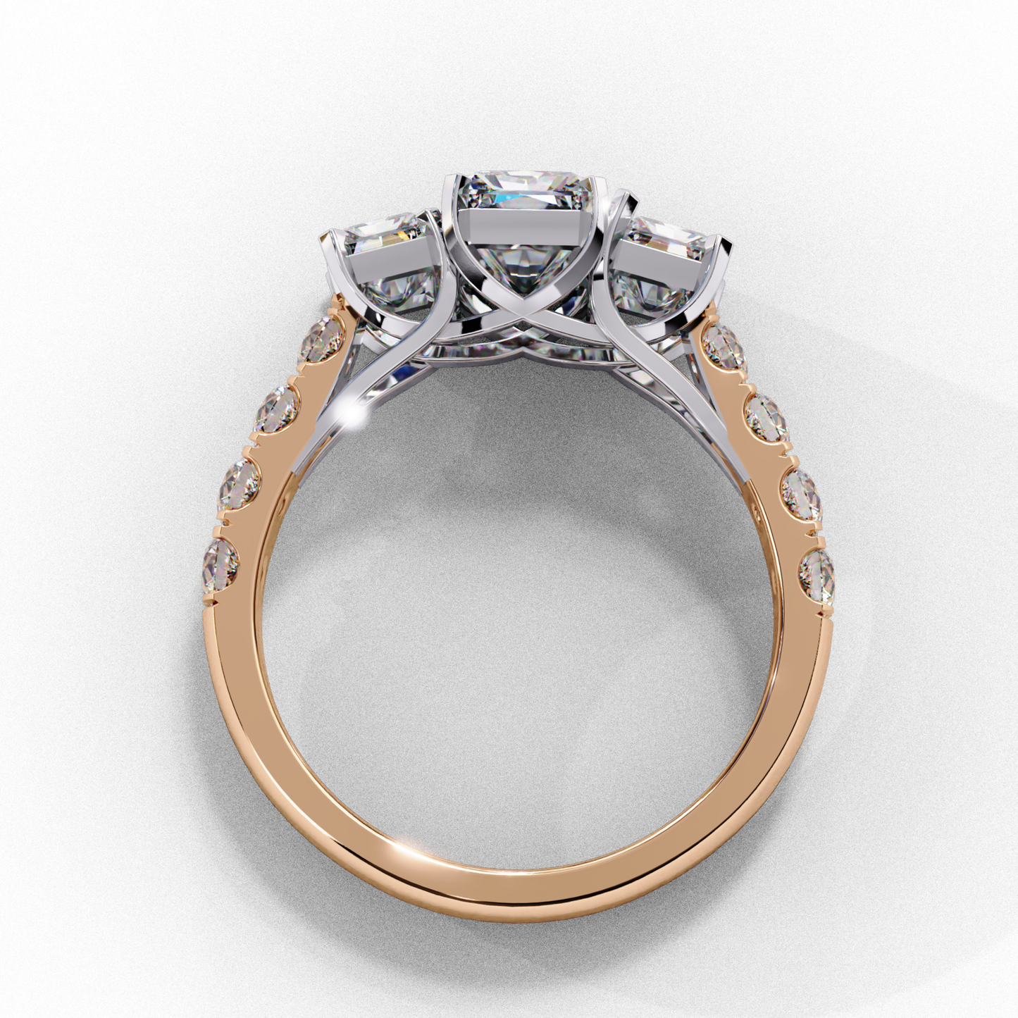 Three emerald diamonds in rose gold

Rose gold band with emerald diamonds
Trio of emerald diamonds in rose gold
Three stone emerald ring in rose gold
Elegant rose gold emerald ring
Emerald diamonds in a rose gold setting
Three emerald diamonds in rose gold band
Rose gold ring with emerald cut diamonds
Trio of emerald diamonds on a rose gold ring
Rose gold ring with three emerald diamonds