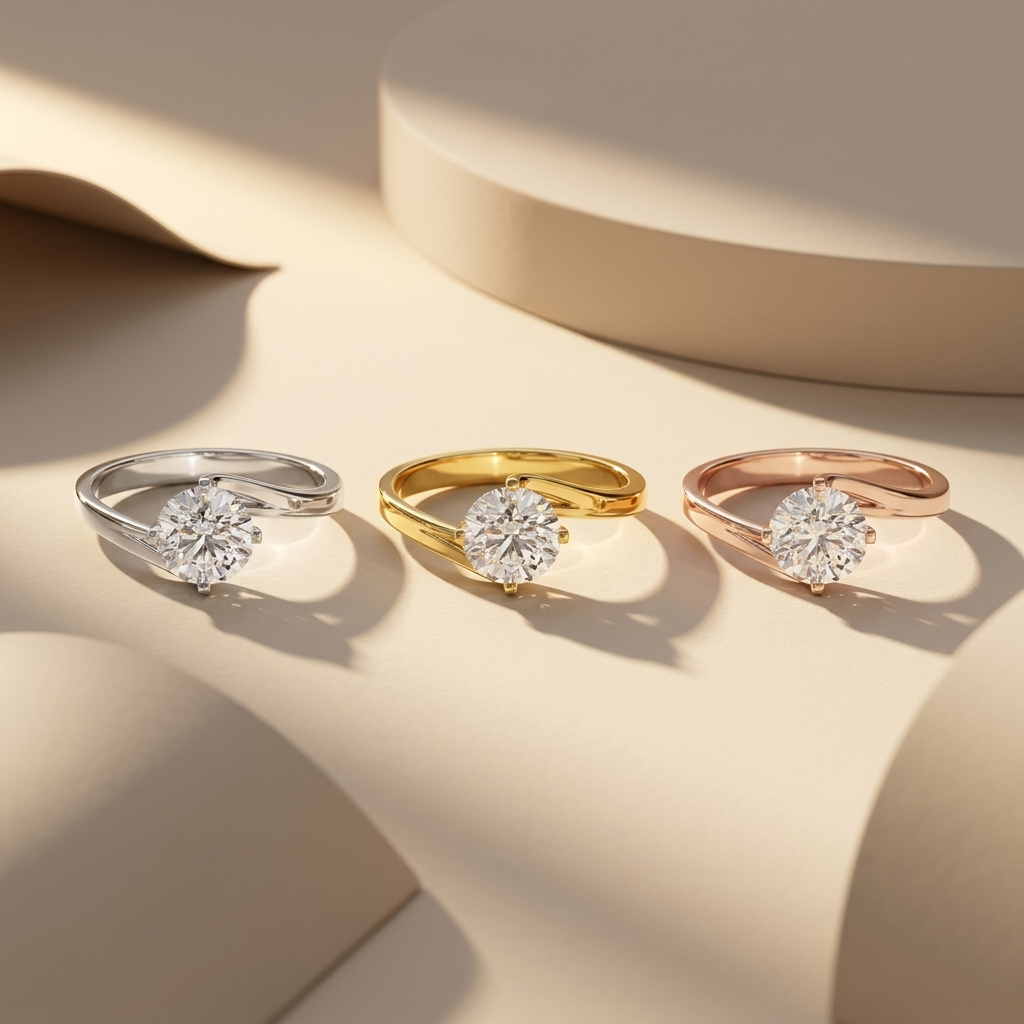 Three tone twist rings
Round solitaire ring set
White gold twist ring
Yellow gold twist ring
Rose gold twist ring
Twist engagement rings
Round diamond solitaire set
Trio of diamond rings
Luxury twist ring set
Three metal solitaire rings