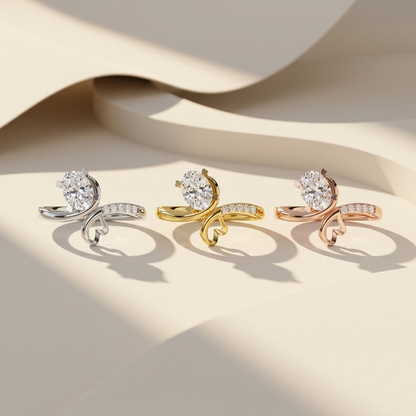 Heart accent solitaire diamond rings in white, yellow and rose gold
Tricolor round solitaire diamond engagement ring collection with heart accents
Luxury heart detail diamond rings in white, yellow and rose gold
Fine jewelry tricolor heart accent solitaire ring showcase
Premium round brilliant diamond rings with open heart design in three gold finishes
Contemporary heart motif solitaire engagement ring collection
Designer tricolor heart accent diamond ring trio
Elegant solitaire diamond rings with pavé shou