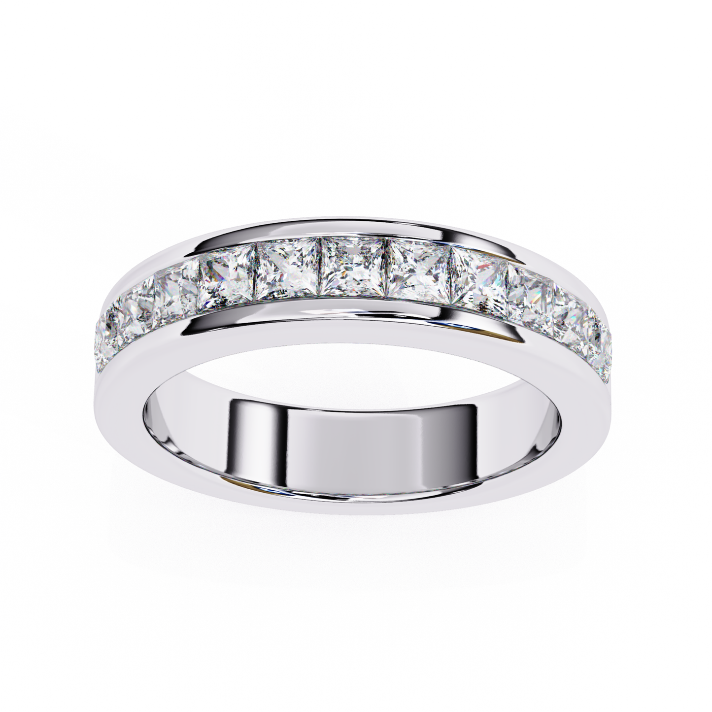 White gold channel set diamond band
White gold diamond band front view
White gold straight diamond band
White gold fine diamond band
Channel set diamond band white gold
White gold diamond row band
White gold clean finish diamond band
White gold diamond band close view
White gold polished diamond band
White gold classic diamond band