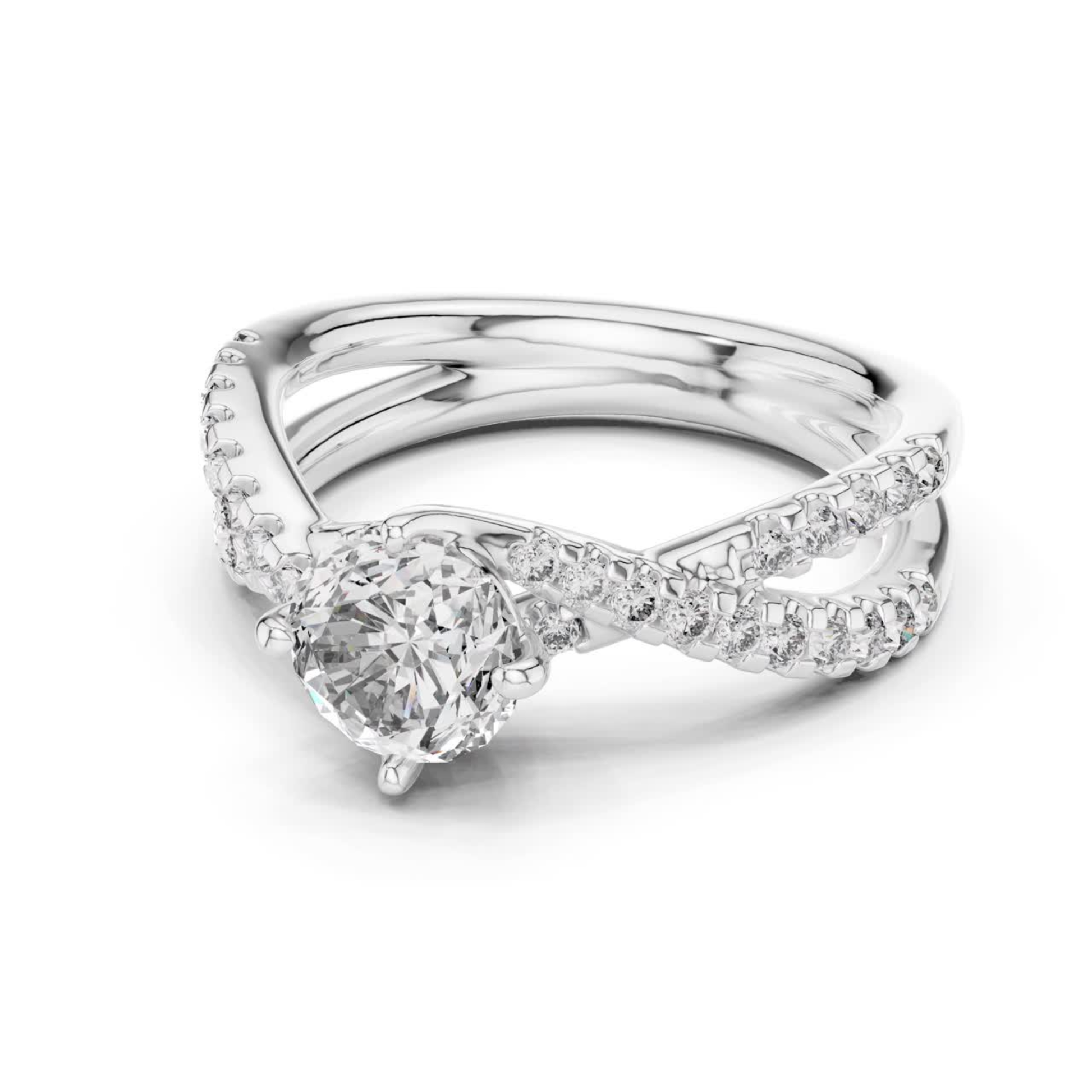 Side view white gold criss cross diamond engagement ring
White gold crossover diamond ring side view profile
Side profile round diamond engagement ring in white gold
White gold split shank diamond ring side angle
Side angle diamond crossover ring in white gold
Round diamond white gold ring side perspective
Side view pave diamond engagement ring in white gold
White gold twisted diamond ring side profile
Side profile solitaire diamond ring in white gold
Criss cross diamond engagement ring side angle view