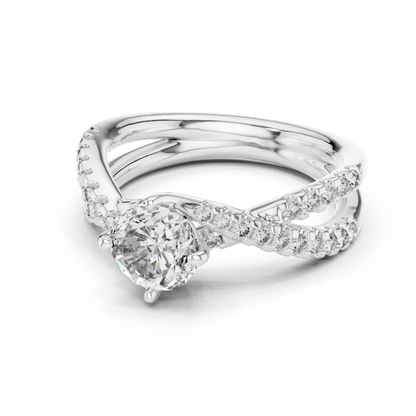 Side view white gold criss cross diamond engagement ring
White gold crossover diamond ring side view profile
Side profile round diamond engagement ring in white gold
White gold split shank diamond ring side angle
Side angle diamond crossover ring in white gold
Round diamond white gold ring side perspective
Side view pave diamond engagement ring in white gold
White gold twisted diamond ring side profile
Side profile solitaire diamond ring in white gold
Criss cross diamond engagement ring side angle view