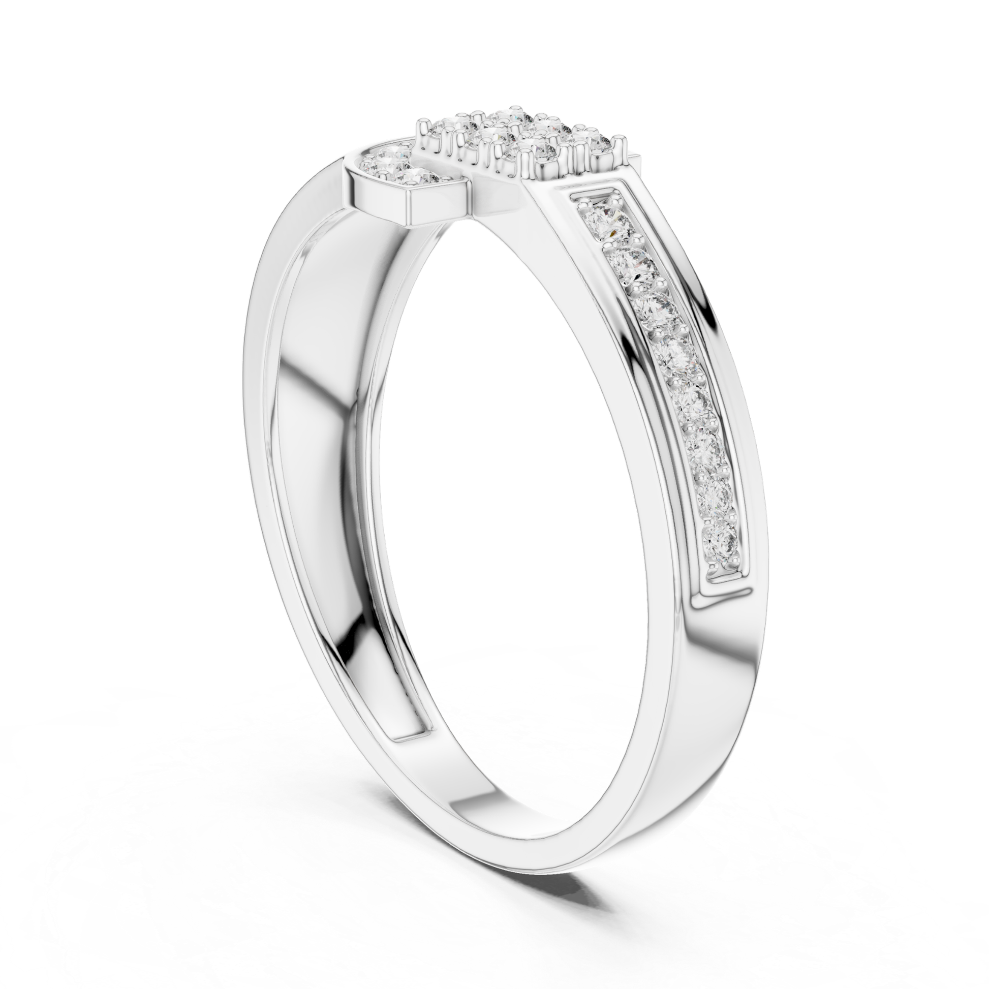 Side angle white gold diamond ring design
White gold diamond band profile view
Angled white gold diamond ring setting detail
White gold ring with side diamonds design
Profile angle diamond band ring style
White gold diamond accent ring side detail
Contemporary white gold ring angled view
Side perspective white gold diamond band design
White gold diamond ring shank profile style
Angled view white gold diamond ring setting