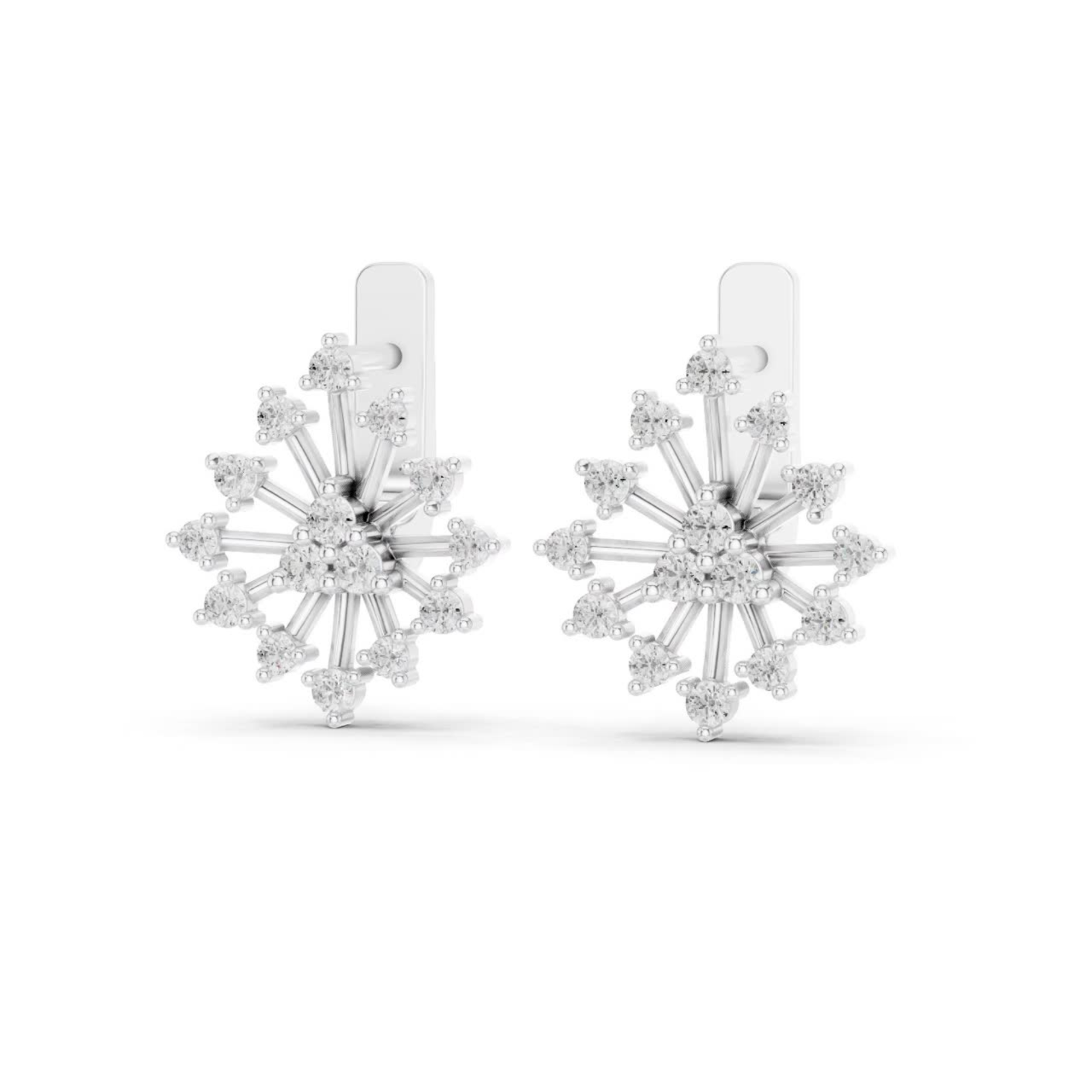 White gold diamond sunburst earrings side view
White gold diamond starburst earrings side angle
Round diamond cluster earrings white gold side view
Sunburst diamond earrings white gold side profile
Floral diamond stud earrings white gold side view
Geometric diamond sunburst earrings side angle
Round diamond multi stone earrings white gold side
Elegant white gold diamond cluster earrings side view
Minimal white gold sunburst diamond earrings side
Prong set diamond starburst earrings white gold side view