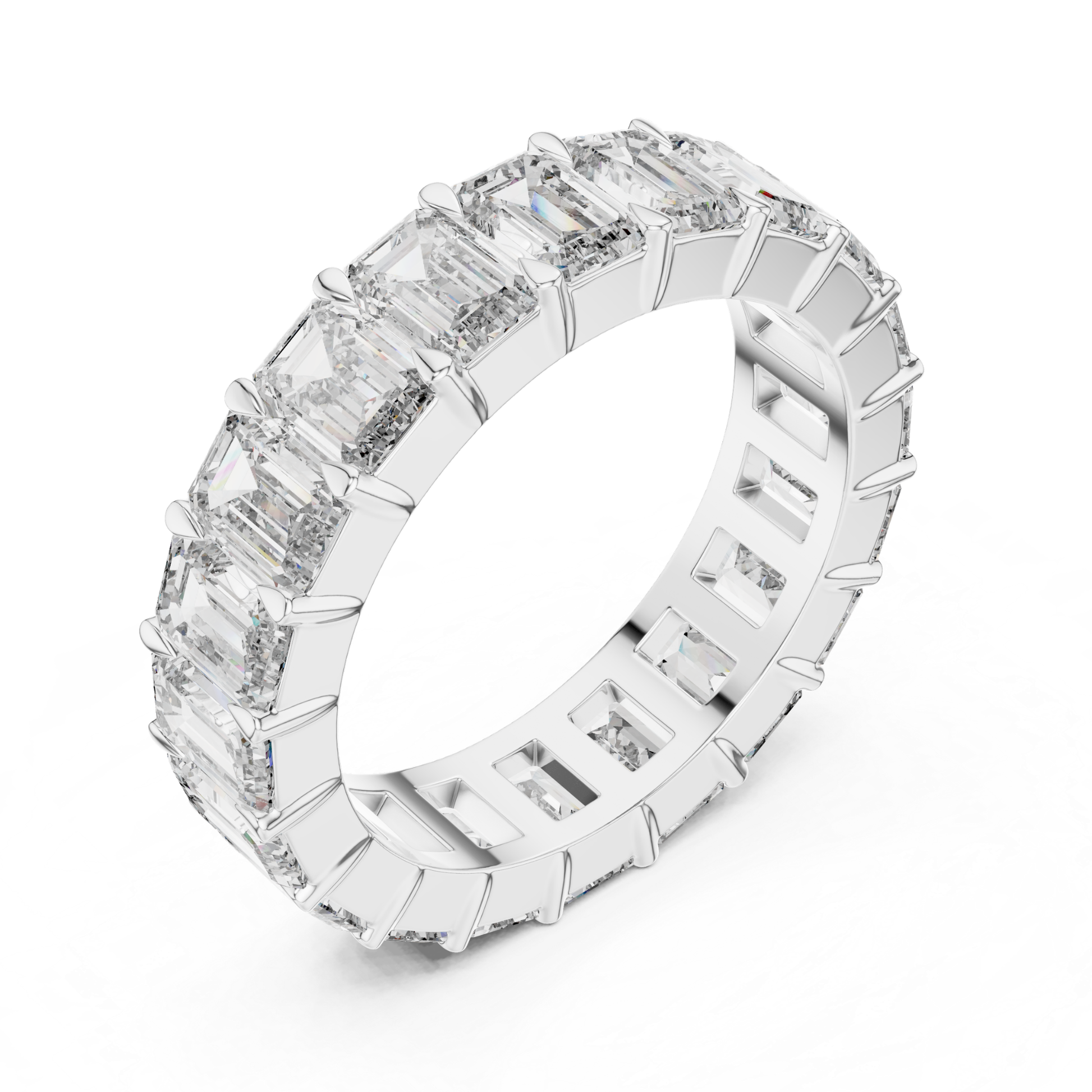 Side View White Gold Emerald Cut Diamond Eternity Band
Angled View Emerald Cut Diamond Eternity Ring White Gold
White Gold Full Eternity Band with Emerald Diamonds
Emerald Cut Diamond Ring Side Profile White Gold
White Gold Shared Prong Emerald Diamond Band
Luxury Emerald Diamond Eternity Ring Side Angle
White Gold Emerald Cut Diamond Anniversary Band
Elegant Eternity Ring with Emerald Cut Diamonds
White Gold Wedding Band with Continuous Emerald Diamonds
Premium Emerald Diamond Eternity Band Side View