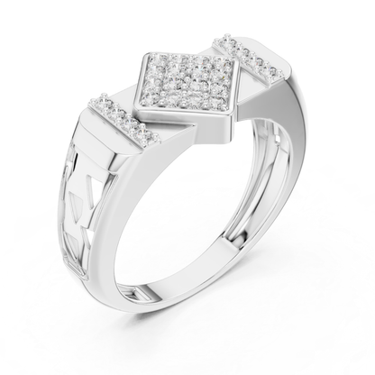 White gold geometric diamond ring angled view
Angled view of diamond cluster ring in white gold
White gold statement ring with geometric band design
Polished white gold ring with raised cluster profile
Round cut diamond ring with angled white gold band
White gold fashion ring with geometric cluster top
Elegant angled view of white gold diamond ring
Modern white gold geometric ring with open band
Luxury white gold ring with polished angled finish
White gold multi diamond ring with bold profile