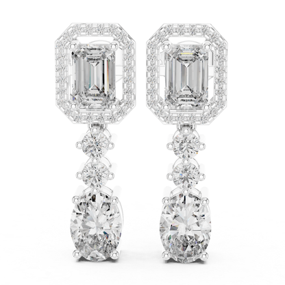 Geometric emerald and oval diamond drop earrings in white gold
White gold emerald halo diamond dangle earrings
Oval diamond drop earrings with geometric halo top
Luxury white gold diamond drop earrings for women
Emerald cut and oval diamond statement earrings
White gold multi stone diamond dangle earrings
Oval lab diamond earrings with emerald halo design
Elegant geometric diamond drop earrings in white gold
Emerald cut halo top with oval diamond drops
White gold prong set diamond drop earrings