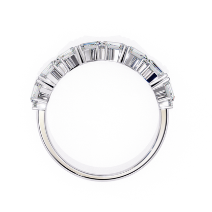 Top view of white gold graduated baguette diamond band
White gold ring with graduated baguette diamonds top profile
Luxury white gold graduated baguette diamond wedding band
Elegant white gold half eternity band with tapered baguette diamonds
Fine jewelry graduated baguette diamond ring in white gold
Modern white gold baguette diamond anniversary band top view
Premium graduated baguette diamond stackable band in white gold
Designer white gold tapered baguette diamond band
Classic white gold half eternity ri