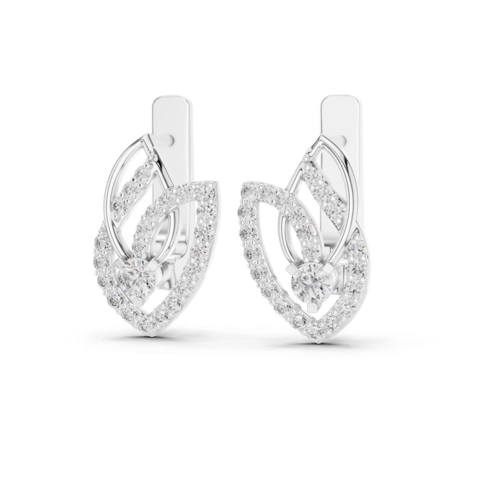 Angle view white gold halo diamond drop earrings
White gold round diamond drop earrings angle view
Open leaf diamond earrings in white gold
Luxury white gold halo diamond earrings angle profile
Round diamond drop earrings in white gold
White gold diamond earrings with leaf design
Elegant halo diamond drop earrings side angle
Fine white gold round diamond earrings angle view
Modern white gold drop earrings with round diamonds
White gold diamond earrings perspective view