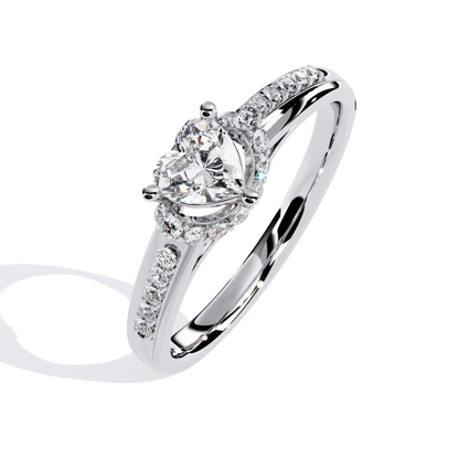White gold heart center diamond ring
Heart center ring with round halo diamonds
White gold band with heart center stone
Angled view heart center diamond ring
Heart design ring with side diamonds
White gold heart mount diamond ring
Heart center halo diamond band
Side stone band heart center ring
Close view heart center diamond ring
White gold heart style diamond ring