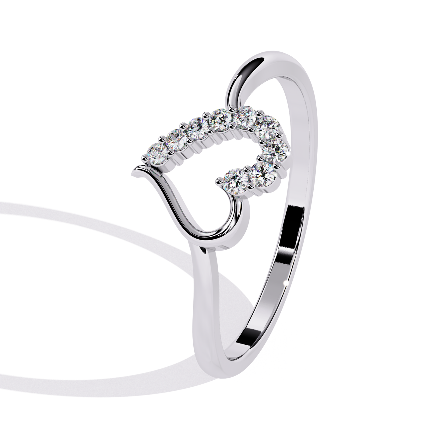 White gold heart diamond ring
Heart curve diamond ring side
White gold heart ring profile
Open heart diamond ring side
Heart design ring white gold
Diamond heart ring angle view
White gold heart band side
Heart motif diamond ring
Side view heart diamond ring
White gold curved heart ring
