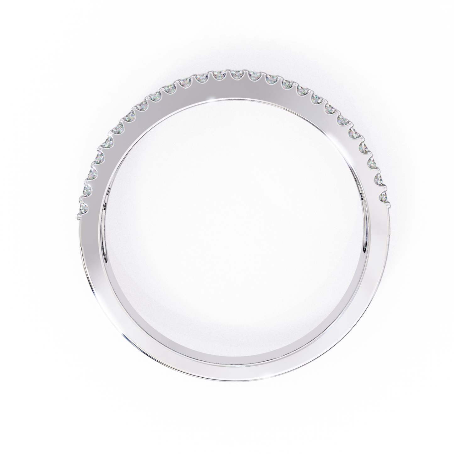 White gold micro diamond band top view
Thin white gold ring with small diamonds
Top view white gold diamond band
White gold slim band diamond detail
Minimal white gold diamond ring
White gold fine band with diamond row
Top angle white gold micro diamond ring
White gold narrow band diamond setting
White gold ring with tiny diamonds
Simple white gold diamond band