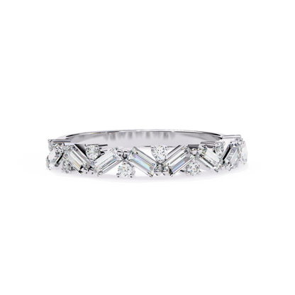 White gold mixed cut diamond band
Luxury white gold mixed cut diamond wedding band
Elegant white gold band with baguette and round diamonds
Fine jewelry mixed cut diamond band in white gold
Sparkling white gold baguette and round diamond ring
Premium white gold mixed shape diamond anniversary band
Designer white gold band featuring baguette and round diamonds
Modern white gold mixed diamond stackable band
Timeless white gold mixed cut diamond ring
Classic white gold mixed shape diamond band