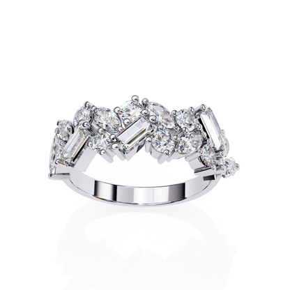 White gold mixed shape diamond band
Luxury white gold band with round marquise and baguette diamonds
Elegant mixed shape diamond ring in white gold
Fine jewelry white gold mixed cut diamond band front view
Sparkling white gold mixed shape diamond anniversary band
Premium mixed cut diamond band for women
Designer white gold band with round marquise and baguette cut diamonds
Modern white gold mixed shape diamond wedding band
Timeless white gold mixed shape diamond ring
Classic white gold mixed cut diamond ban