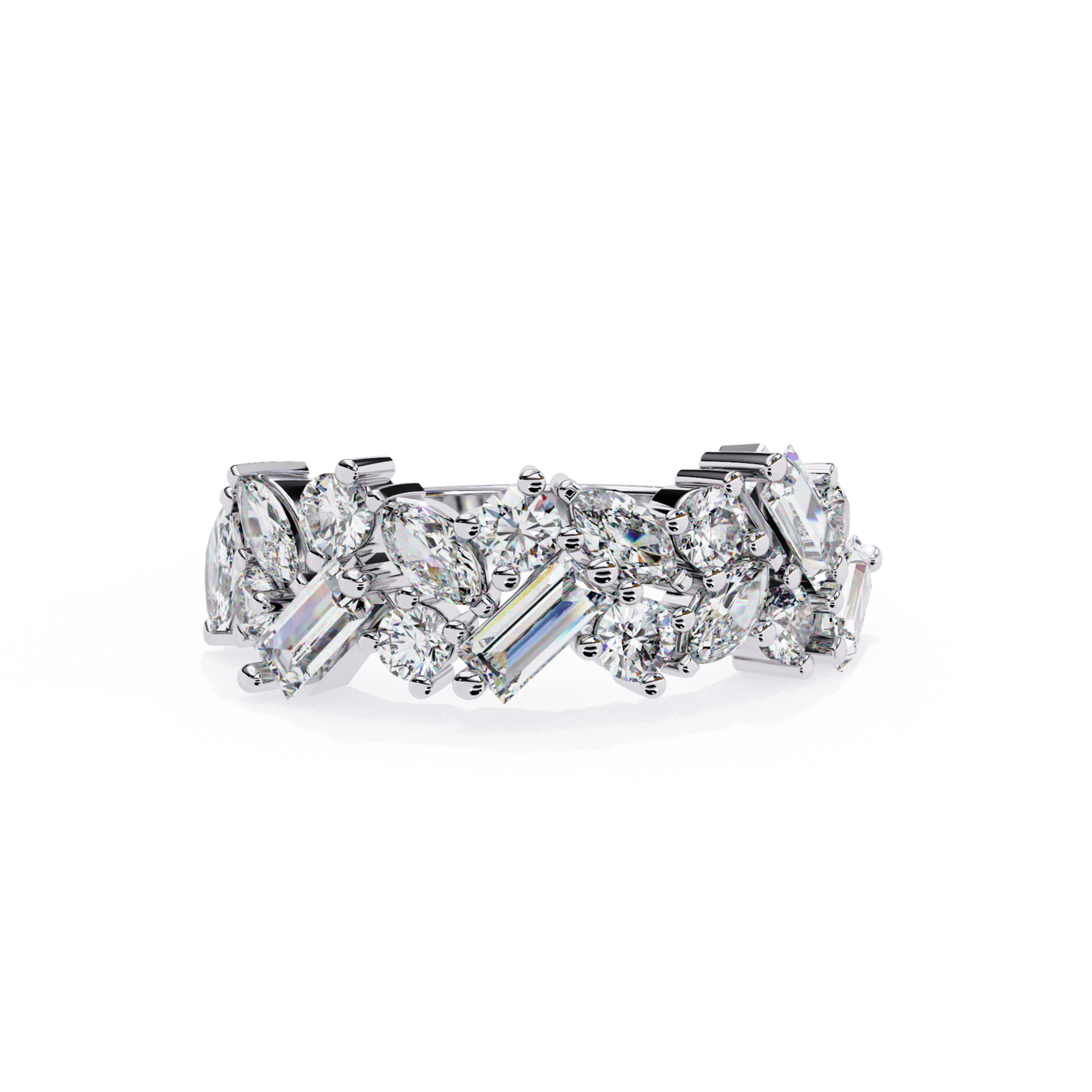 White gold mixed shape diamond eternity band
Luxury mixed cut diamond eternity ring in white gold
Elegant mixed shape diamond band with round marquise and baguette diamonds
Fine jewelry white gold mixed cut diamond eternity band close up
Sparkling white gold mixed diamond anniversary band
Premium mixed shape diamond eternity ring for women
Designer eternity band with round marquise and baguette cut diamonds
Modern white gold mixed shape diamond wedding band
Timeless white gold mixed cut diamond eternity ban
