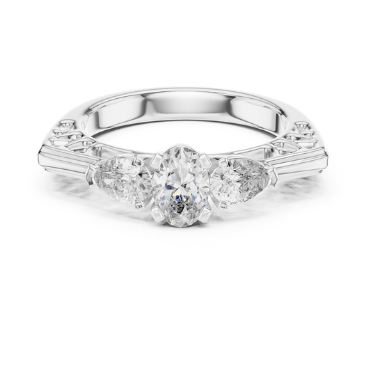 White gold oval cut diamond ring front view
Three stone oval cut diamond ring white gold
Oval cut center diamond ring white gold setting
Front view white gold oval cut diamond ring
White gold ring with oval cut center stone
Side stone oval cut diamond ring white gold
White gold oval cut engagement ring close view
Minimal three stone diamond ring white gold
White gold oval diamond cut ring elegant design
Front angle oval cut diamond ring white gold