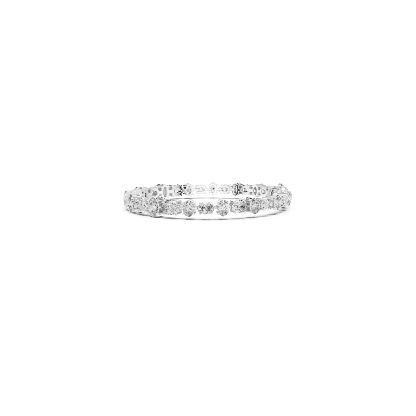 White gold oval diamond tennis bracelet front view
Luxury oval cut diamond bracelet in white gold
Classic oval diamond tennis bracelet jewelry
White gold bracelet with oval brilliant diamonds
Elegant oval cut diamond bracelet for women
Fine jewelry white gold tennis bracelet design
Premium oval diamond bracelet with gold setting
Modern oval cut diamond tennis bracelet
Designer white gold bracelet with oval diamonds
Statement oval diamond tennis bracelet in white gold
