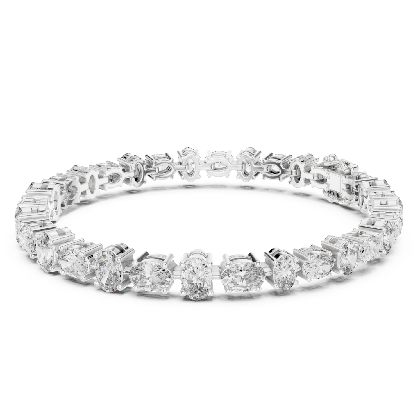 White gold oval diamond tennis bracelet with prong setting
Luxury oval cut diamond bracelet in solid white gold
Elegant oval diamond tennis bracelet for women
Fine jewelry bracelet with brilliant oval diamonds
Classic white gold oval diamond bracelet design
Premium tennis bracelet featuring oval cut diamonds
Designer white gold bracelet with sparkling diamonds
Modern oval diamond bracelet with secure clasp
Statement oval diamond tennis bracelet jewelry
Handcrafted white gold oval diamond bracelet