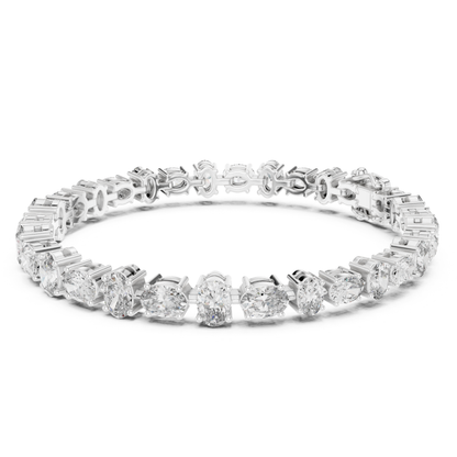 White gold oval diamond tennis bracelet with prong setting
Luxury oval cut diamond bracelet in solid white gold
Elegant oval diamond tennis bracelet for women
Fine jewelry bracelet with brilliant oval diamonds
Classic white gold oval diamond bracelet design
Premium tennis bracelet featuring oval cut diamonds
Designer white gold bracelet with sparkling diamonds
Modern oval diamond bracelet with secure clasp
Statement oval diamond tennis bracelet jewelry
Handcrafted white gold oval diamond bracelet