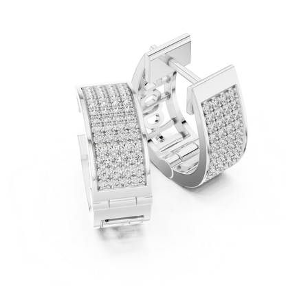 Angle view white gold Pave diamond hoop earrings
White gold round diamond hoop earrings angle view
Curved Pave diamond earrings in white gold
Luxury white gold diamond hoop earrings angle profile
Round diamond Pave hoop earrings in white gold
White gold diamond earrings with curved design
Elegant Pave diamond hoop earrings side angle
Fine white gold round diamond earrings angle view
Modern white gold hoop earrings with round diamonds
White gold Pave diamond earrings perspective view