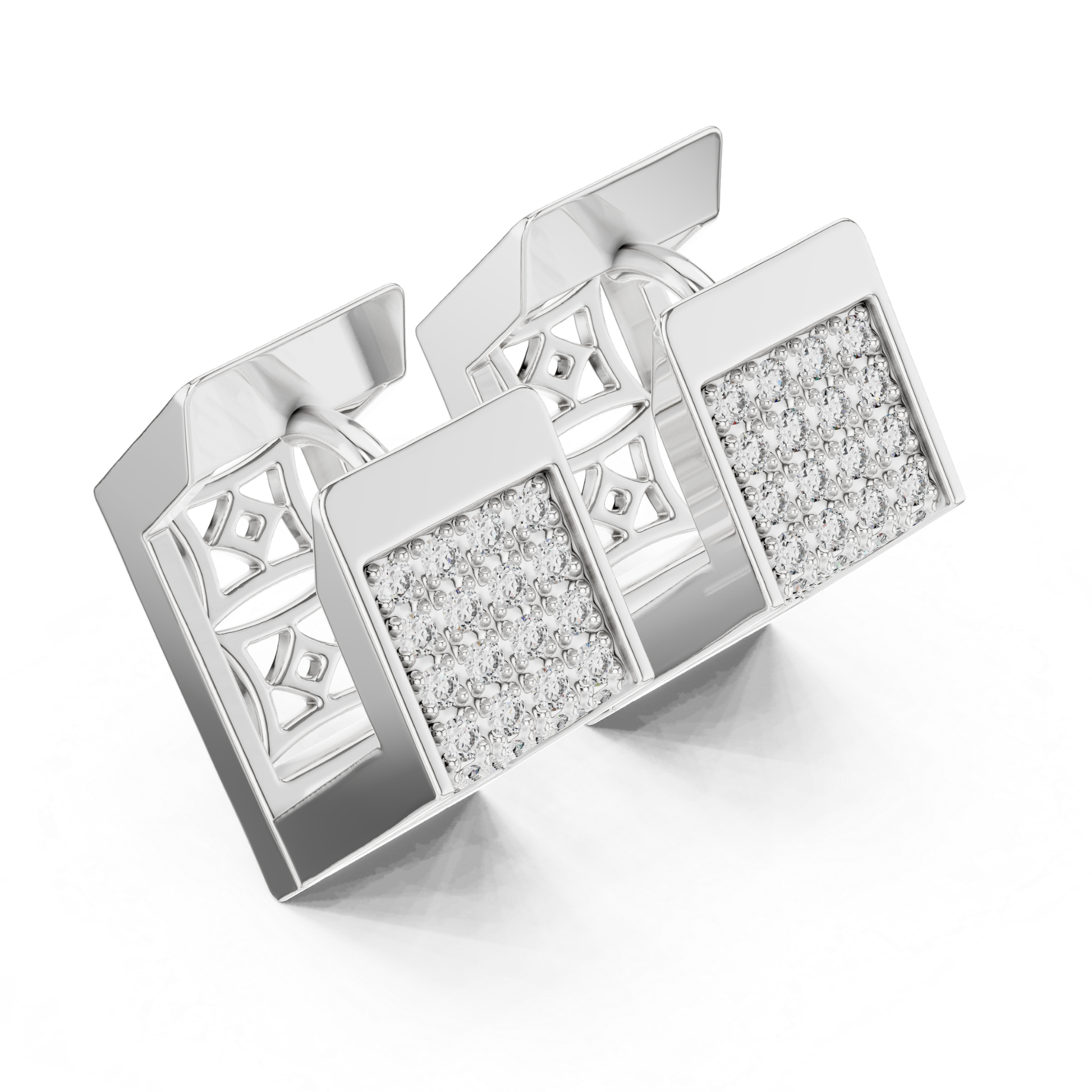 Top angle white gold Pave diamond hoop earrings
White gold round diamond hoop earrings top angle
White gold geometric diamond hoop earrings
Pave diamond hoop earrings in white gold
White gold diamond earrings with open gallery
Multi row diamond hoop earrings white gold
White gold round diamond earrings perspective
Rectangular diamond hoop earrings white gold
White gold Pave diamond earrings angled view
White gold diamond hoop earrings showcase