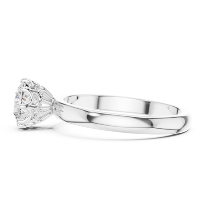 White gold eight prong diamond ring side profile
Side view of white gold round diamond ring
White gold round cut diamond ring gallery view
White gold ornate eight prong ring profile
Raised round diamond setting in white gold
White gold polished solitaire ring side detail
White gold classic diamond ring profile design
White gold secure eight prong ring setting
White gold round brilliant diamond ring profile
White gold elegant solitaire ring side angle