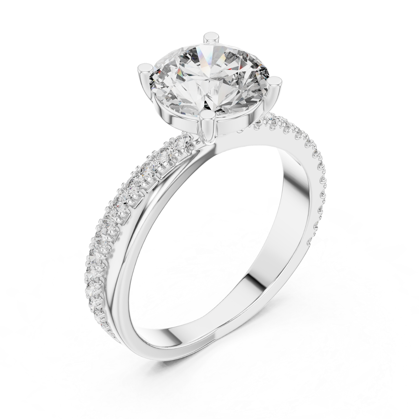 Round diamond ring in white gold with split shank pave band
White gold round solitaire ring with split band
Round cut diamond ring in white gold with pave diamonds
White gold split shank engagement ring with round diamond
Elegant round diamond ring with split shank band
Four prong round diamond ring in white gold
Minimal white gold round diamond ring
White gold pave split shank diamond ring
Classic round diamond ring with split band
White gold engagement ring with round center diamond