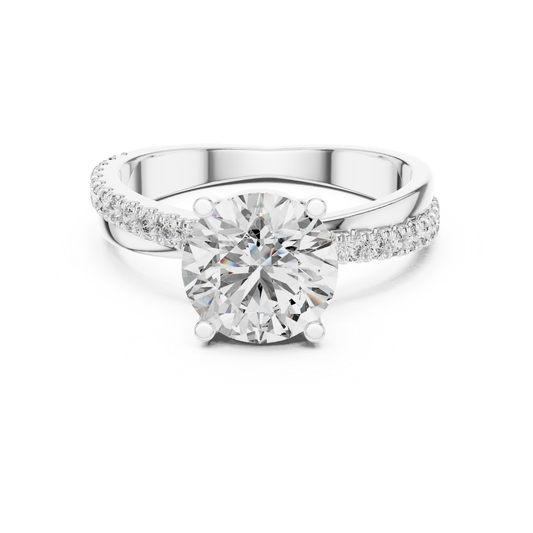 Round diamond ring in white gold with split shank pave band
White gold solitaire ring with pave diamonds
Round brilliant diamond ring in white gold
White gold diamond ring with split band
Classic round diamond engagement ring in white gold
White gold ring with round center diamond
Four prong round diamond ring with pave band
Elegant white gold split shank diamond ring
Minimal round diamond ring in white gold
White gold pave diamond engagement ring