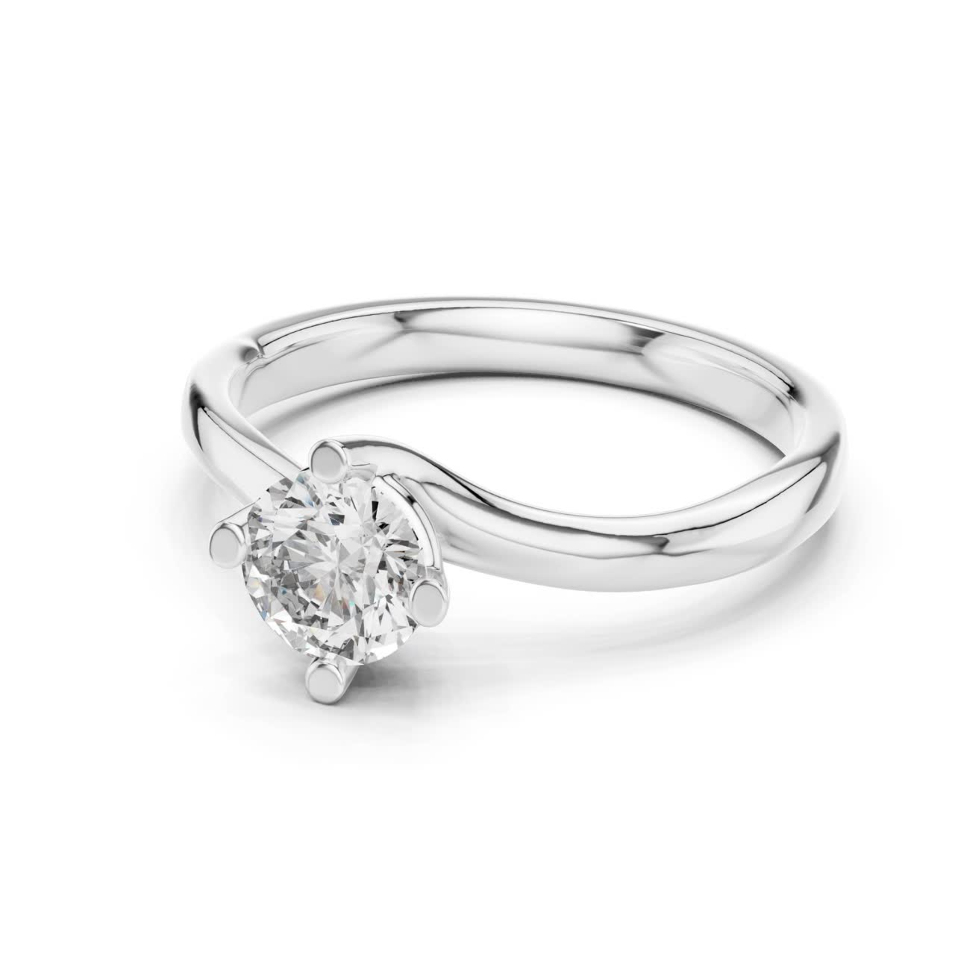 Side view white gold twisted solitaire ring
White gold round diamond side profile ring
Twisted band solitaire diamond ring side angle
White gold engagement ring side view
Round diamond solitaire ring white gold side view
Minimal twisted diamond ring white gold
White gold prong set solitaire ring angle
Elegant round diamond twist band side view
Modern white gold solitaire side profile ring
Round diamond twisted band ring white gold angle