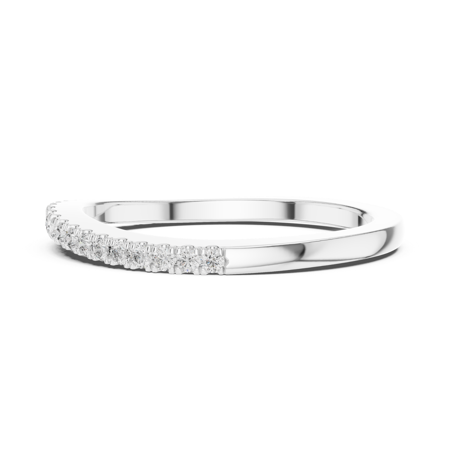 Angled view white gold diamond band ring
White gold slim diamond stacking band angled profile
Minimal white gold diamond wedding band angle view
White gold pave diamond ring with slim design
Delicate white gold diamond eternity band angled view
Thin white gold diamond stacking ring profile angle
White gold round diamond band minimalist style
Elegant white gold diamond band with pave stones
White gold half eternity diamond ring angled profile
Minimal diamond band in white gold side angle